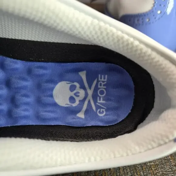 NEW G/Fore Gfore G4 Fore Gallivanter Womens Size 6.5 Golf Shoes White Blue - Picture 11 of 12